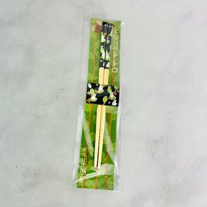 Studio Ghibli My Neighbor Totoro Chibi-Totoro Bamboo Chopsticks SEALED
